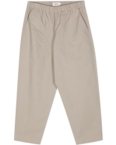 Barena Pantalones ajustados con cinturilla elástica - Gris