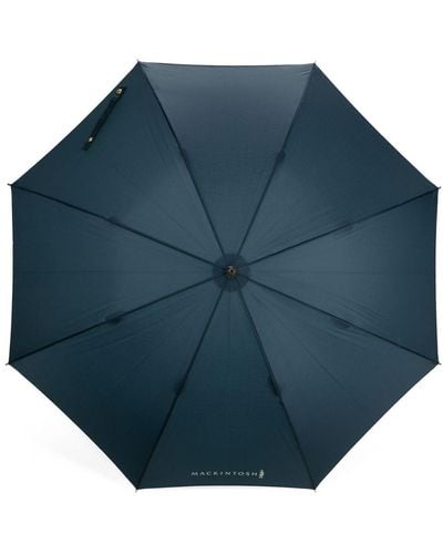 Mackintosh Heriot Whangee-handle Umbrella - Blue
