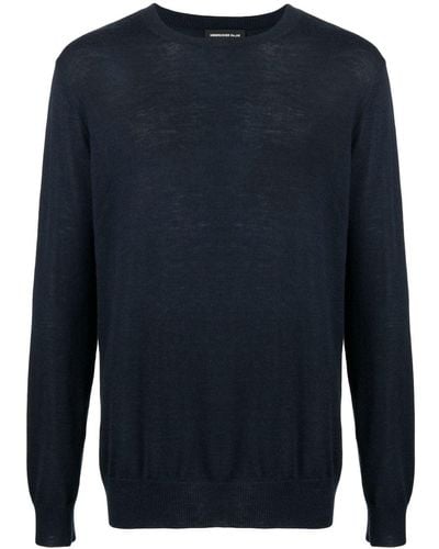 Undercover Side-slits Cashmere Sweater - Blue