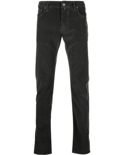 Jacob Cohen Stonewash Mid-rise Skinny Jeans - Gray