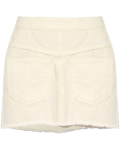 The Mannei Malmo Mini Skirt White - Natural