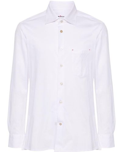 Kiton Jersey Cotton Shirt - White