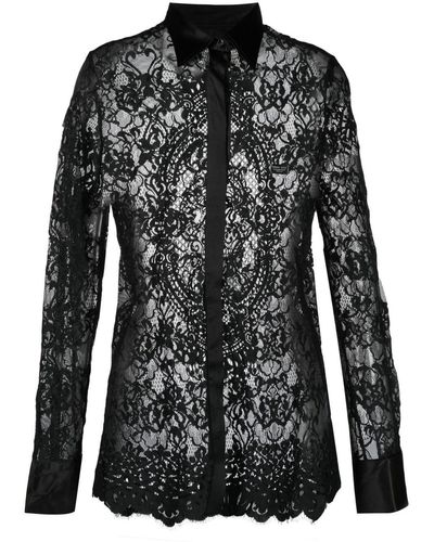 Philipp Plein Classic Lace Shirt - Black