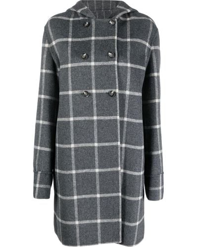 Emporio Armani Reversible Double-breasted Wool Coat - Grey