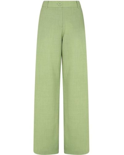 Anna Quan Riley Wide-leg Trousers - Green