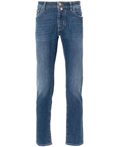 Jacob Cohen Nick Low-rise Slim-cut Jeans - Blue
