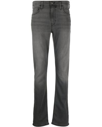 PAIGE Lennox Low-rise Skinny Jeans - Grey