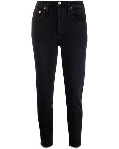 RE/DONE Cropped Jeans - Blauw