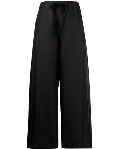 Junya Watanabe Pantalones anchos con cordones - Negro