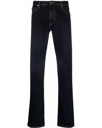 Off-White c/o Virgil Abloh Slim-Fit-Jeans mit diagonalen Streifen - Blau