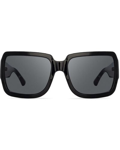 Linda Farrow X Dries Van Noten Oversized-frame Sunglasses - Black