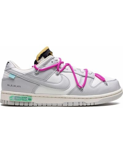 NIKE X OFF-WHITE Dunk Low "lot 30" Sneakers - Gray
