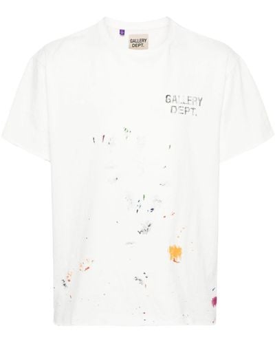 GALLERY DEPT. Boardwalk T-Shirt mit Farbklecksen - Weiß