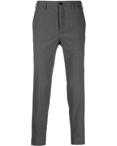 Incotex Tailored Cropped Trousers - Grey
