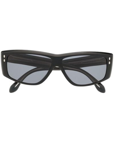 Isabel Marant Gafas de sol con montura rectangular - Negro