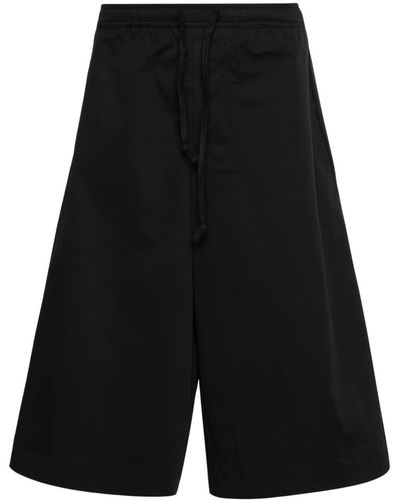 Societe Anonyme Pantalones anchos de talle medio - Negro