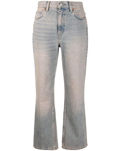 RE/DONE High-rise Flared Jeans - Multicolor