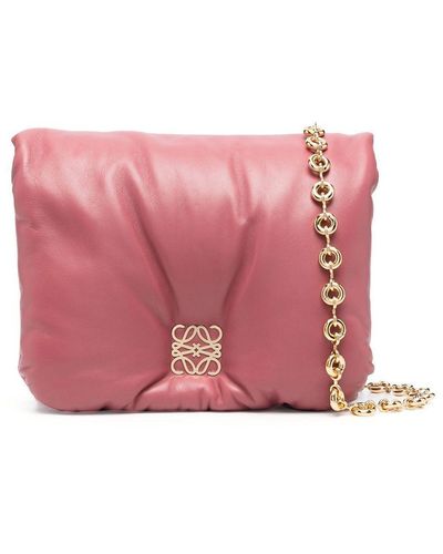 Loewe Goya Leather Crossbody Bag - Pink