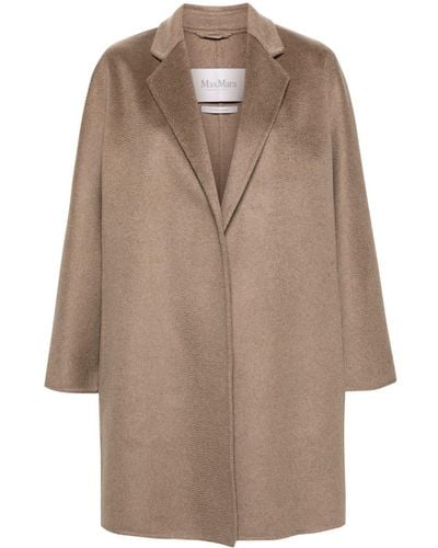 Max Mara Belted Cashmere Coat - Brown