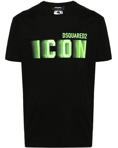 DSquared² T-shirt Blur en coton - Noir
