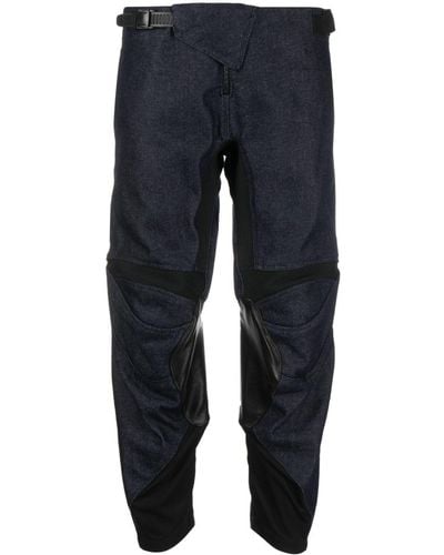 Coperni Low-rise Cropped-leg Jeans - Blue