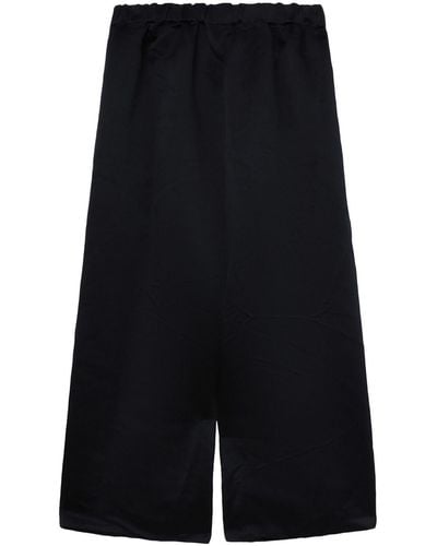 Comme des Garçons Wide-leg Cropped Pants - Blue