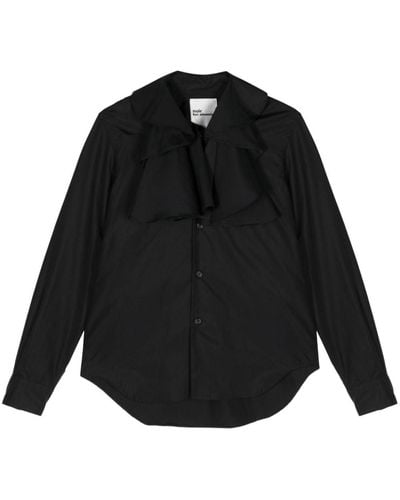 Noir Kei Ninomiya Ruffled Cotton Shirt - ブラック