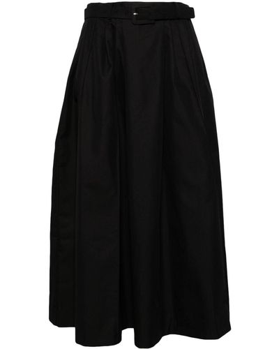 Dice Kayek Belted A-line skirt - Negro