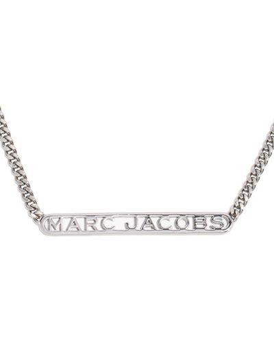 Marc Jacobs Schakelhalsketting Met Logo - Metallic