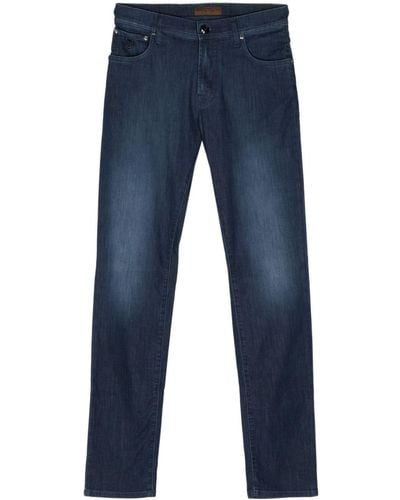 Corneliani Mid-rise straight-leg jeans - Bleu