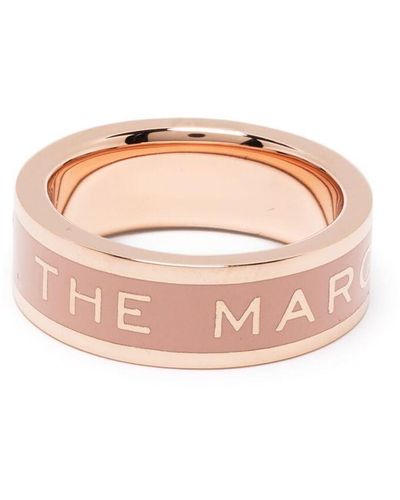 Marc Jacobs Zweifarbiger Ring mit Logo - Pink