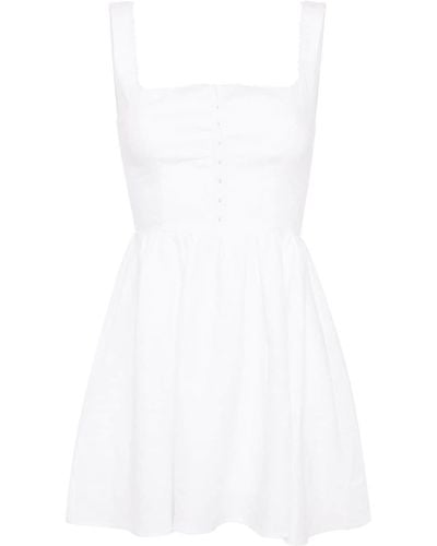Reformation Sheri Linen Dress - White