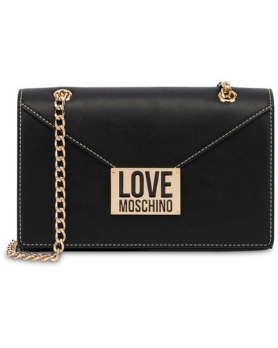 Love Moschino Logo-print Cross Body Bag - Black