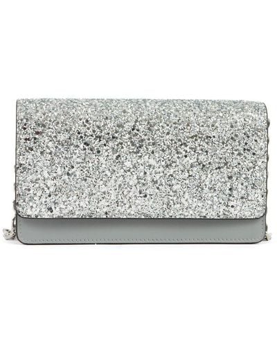 Maison Margiela Glitter-effect Wallet-on-chain - Grey