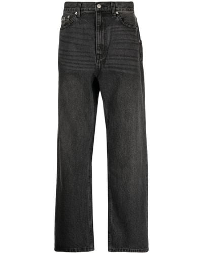 Izzue Mid-rise Straight-leg Jeans - Black