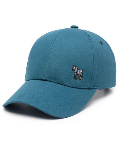 PS by Paul Smith Zebra-stripe Embroidered Cap - Blue