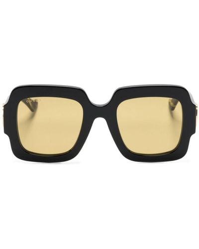 Gucci Square-frame Sunglasses - Natural