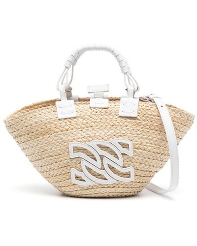 Casadei Panarea Logo-appliqué Mini Bag - White