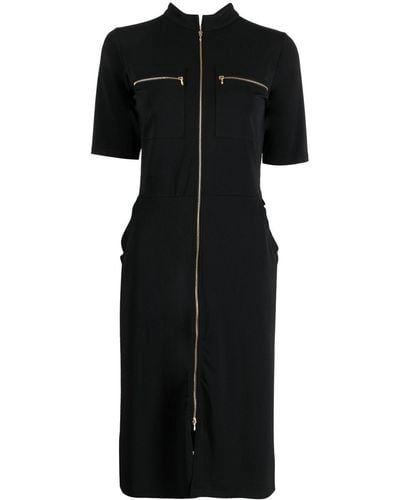 agnès b. Handy Zip-up Midi Dress - Black