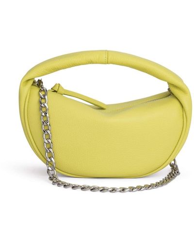 BY FAR Baby Cush Leather Tote Bag - Yellow