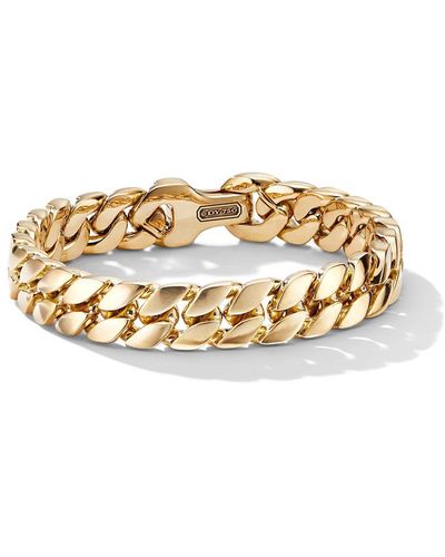 David Yurman 18kt Yellow Gold Curb Chain Bracelet - Metallic