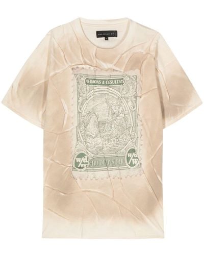 Who Decides War Currency Cotton T-shirt - Natural