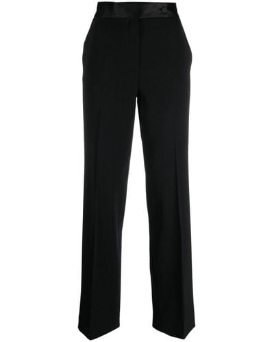 Antonelli Asymmetric Front-button Tailored Trousers - Black