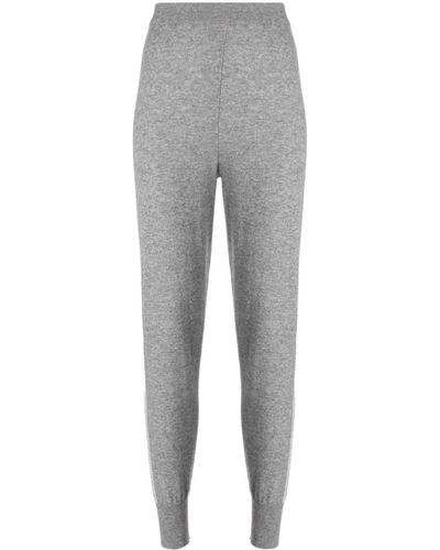N.Peal Cashmere Pantalones ajustados con pinzas - Gris