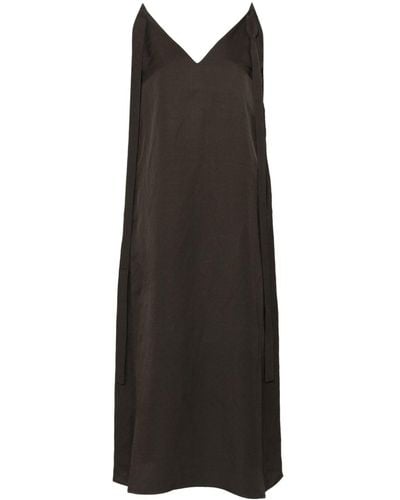 Uma Wang V-neck Slip Dress - Black