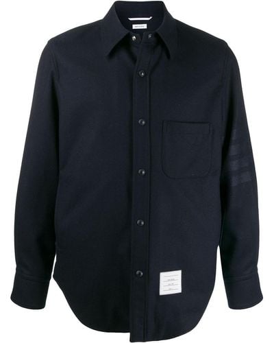 Thom Browne 4bar シャツジャケット - ブルー