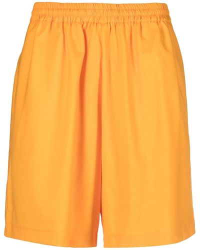 Bonsai Wide-leg Elasticated Shorts - Orange