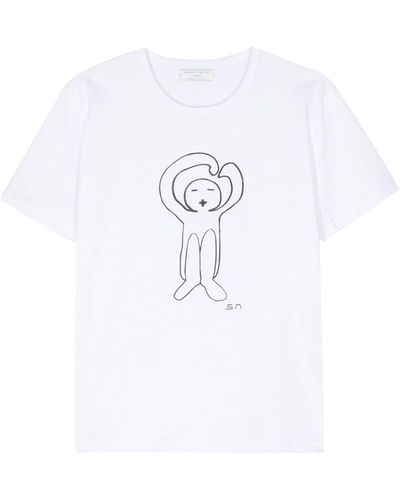 Societe Anonyme Camiseta con logo estampado - Blanco