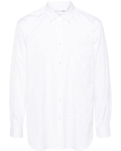Comme des Garçons パネルデザイン シャツ - ホワイト