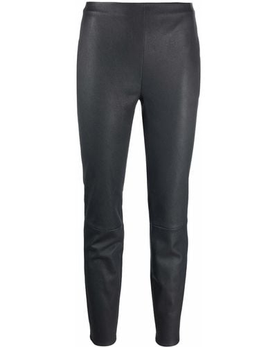 Lorena Antoniazzi High-waisted Leather leggings - Gray